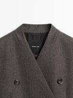100% wool melange suit blazer