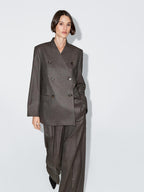 100% wool melange suit blazer