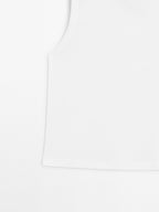 Mercerised cotton crew neck T-shirt