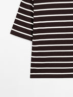 Striped 100% cotton T-shirt