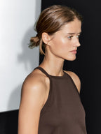 Cotton blend halter top