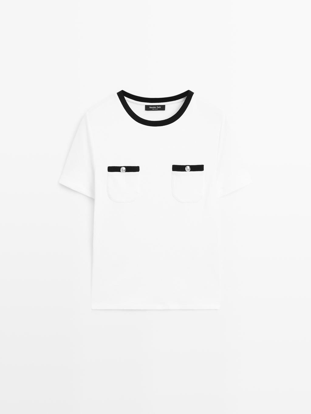 Short sleeve T-shirt with pocket details