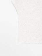 Sleeveless top with gathered detail