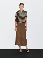 100% cotton polo shirt with striped details