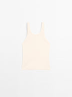 Cotton blend round neck top