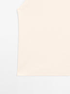 Cotton blend round neck top