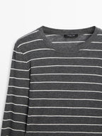 Lightweight striped long sleeve T-shirt