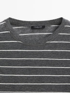 Lightweight striped long sleeve T-shirt