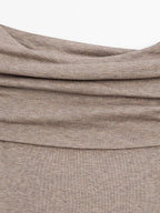 Long sleeve strapless T-shirt