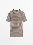 Short sleeve striped shirt