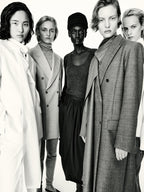 Long 100% wool coat with notch lapel - LIMITED