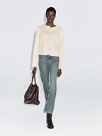 Short wool blend jacket