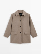 Medium wool blend coat