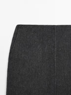 Short faux fur skirt