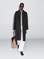 Long wool blend coat