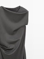 Long dress with neck detail - LIMITED