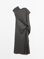 Long dress with neck detail - LIMITED