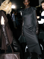 Long dress with neck detail - LIMITED