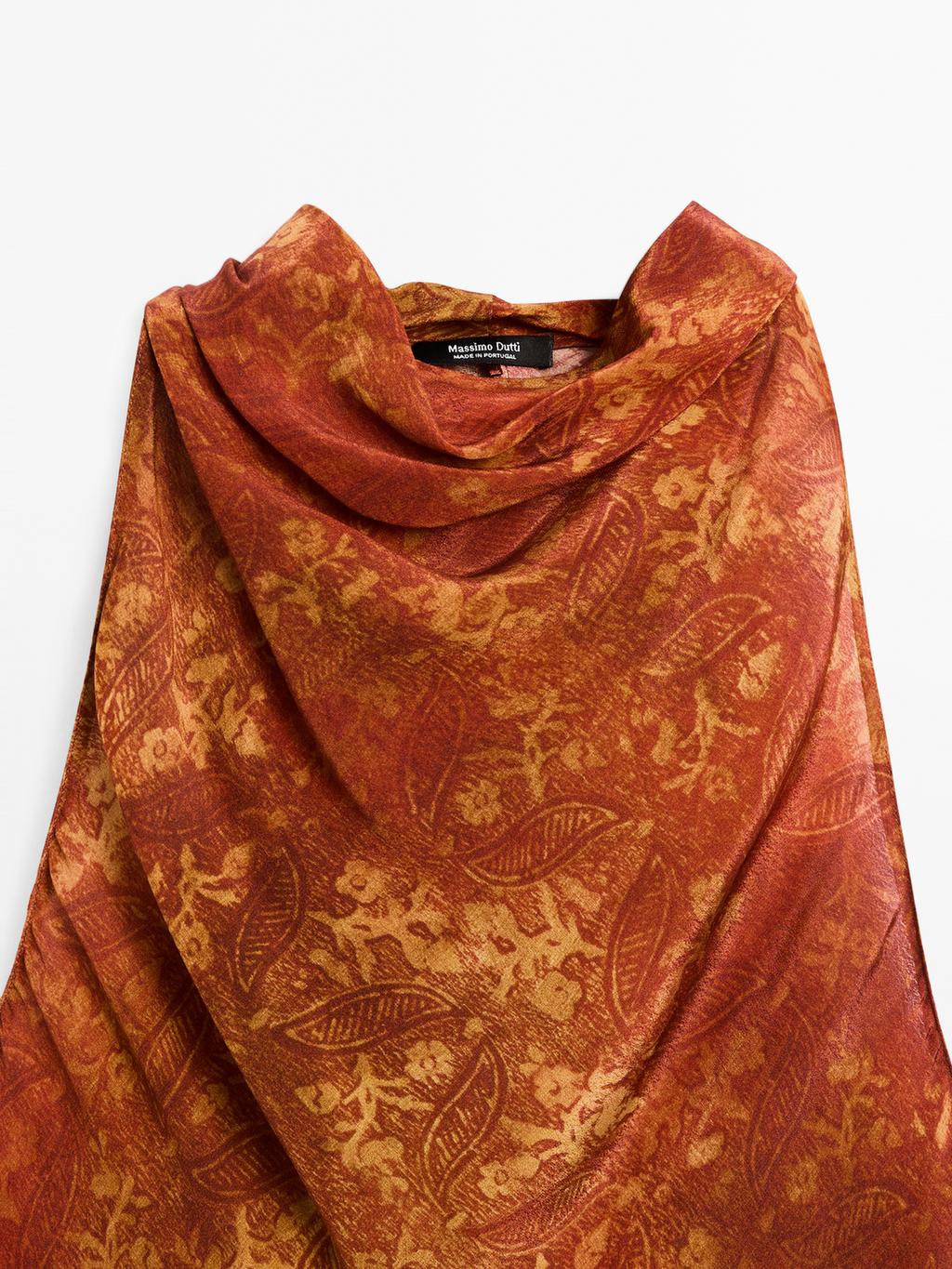 Long flowing printed dress