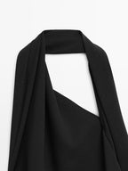 Long halter dress with back detail - LIMITED