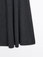 Long A-line knit dress