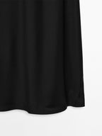 Long crepe camisole dress