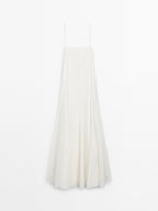 Flowing strappy midi dress