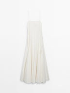 Flowing strappy midi dress