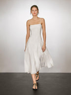 Flowing strappy midi dress