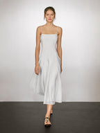 Flowing strappy midi dress