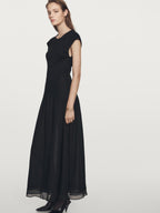 Long contrast dress