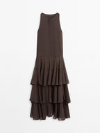 Long flowing dress with ruffles