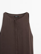 Long flowing dress with ruffles