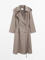 100% wool oversize trench coat - LIMITED