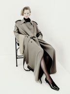 100% wool oversize trench coat - LIMITED