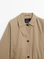 Cotton blend trench coat