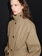 Cotton blend trench coat
