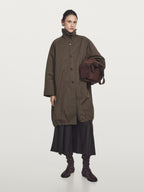 Long parka with detachable gilet