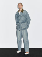 Denim jacket with pockets