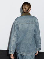Denim jacket with pockets