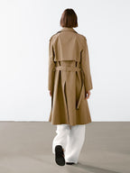 100% cotton water-repellent trench coat