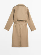 100% cotton water-repellent trench coat