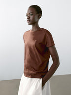 Flowing short sleeve T-shirt