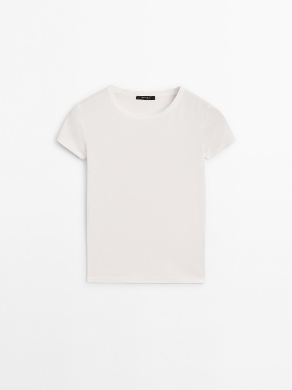 Short sleeve T-shirt with trim details