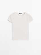Short sleeve T-shirt with trim details