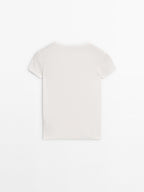 Short sleeve T-shirt with trim details