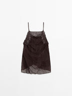 Open back halter top