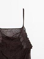 Open back halter top