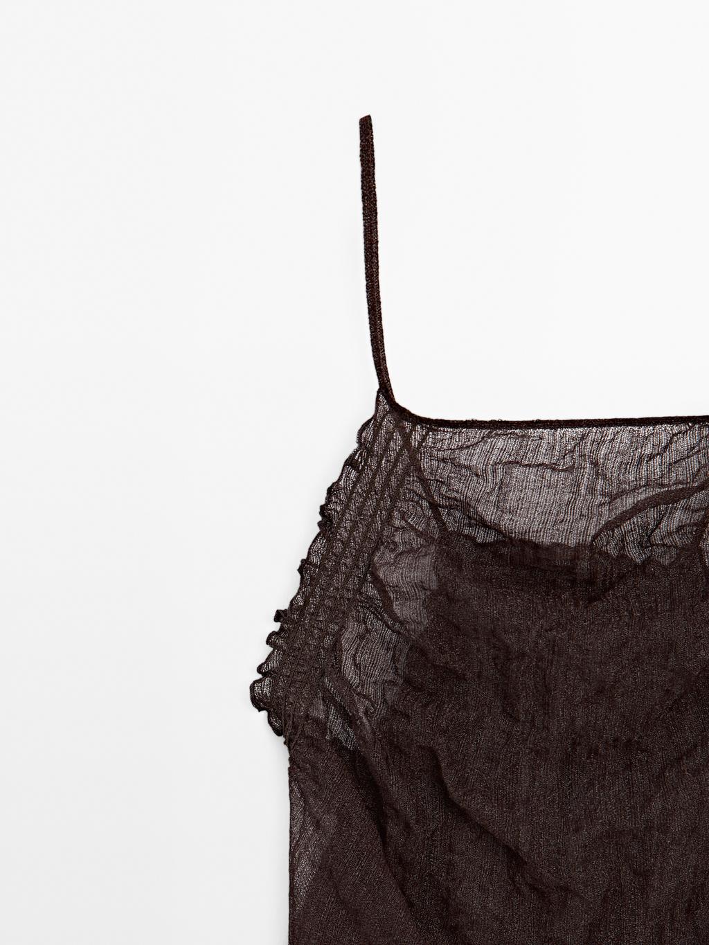 Open back halter top