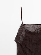 Open back halter top